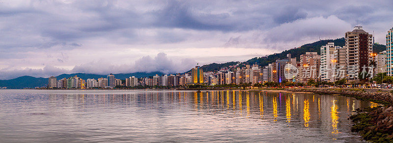 Florianopolis Skyline Panorama巴西